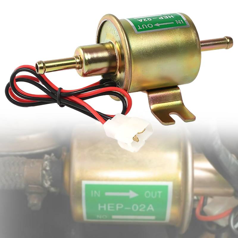 Kraftstoffpumpe, Elektrische Benzinpumpe, Universelle Elektrische 12V HEP-02A Dieselpumpe, Auto Kraftstoffpumpe Universelle, Hochleistungs-Druck-Dieselpumpe, Baumaschine Fuel Pump für Auto Fahrzeug von Aicharynic