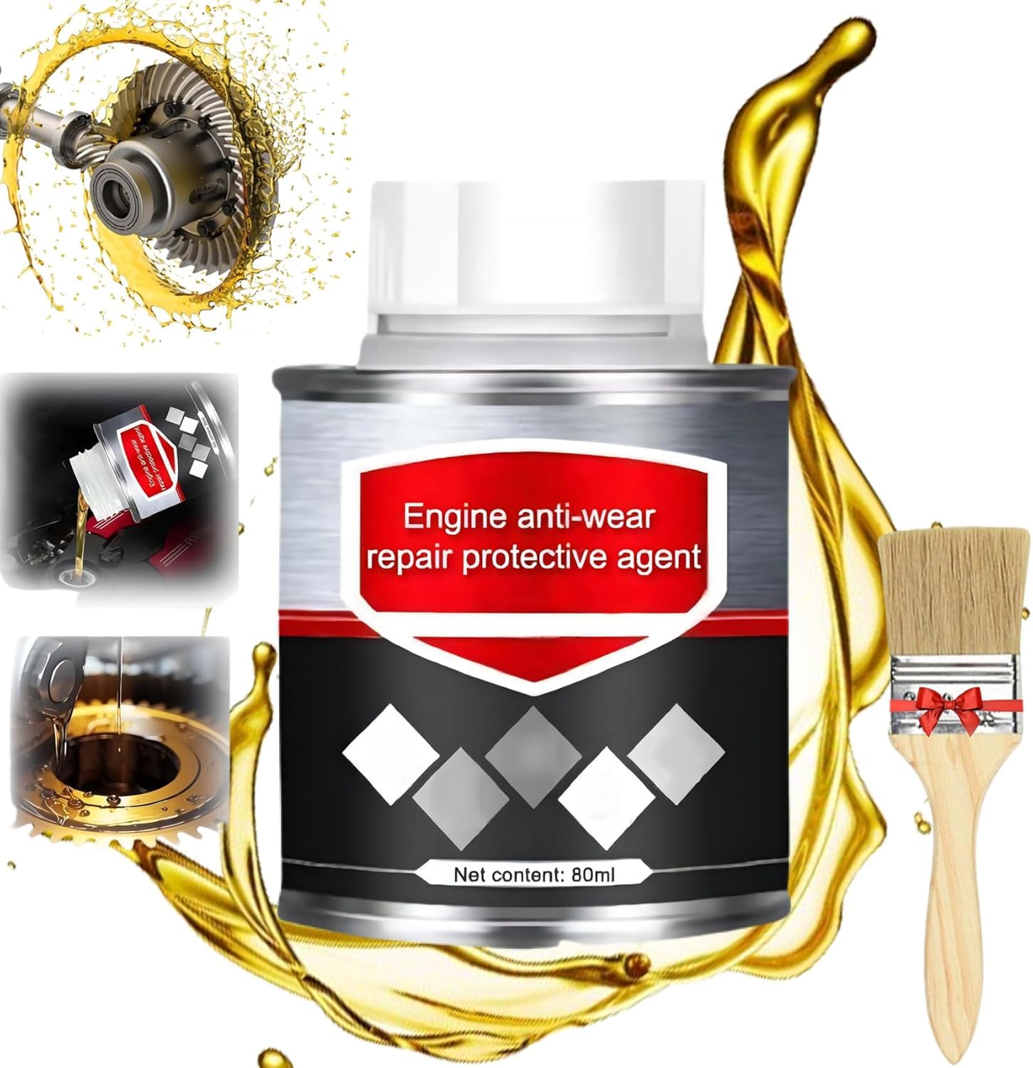 Engine Anti-wear Repair and Maintenance Conditioner,Highly Effective Engine Anti-Wear Protectant,Engine Restorer & Lubricant,Maximum Performance,for Repair,Protection (1pcs) von Aicoyiu
