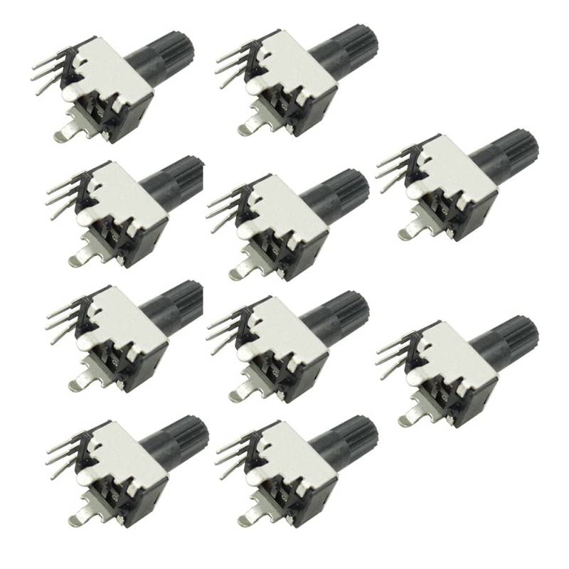 Aihasd 10PCS 500K RV09 Type Vertical Adjustable Potentiometer Resistance von Aihasd