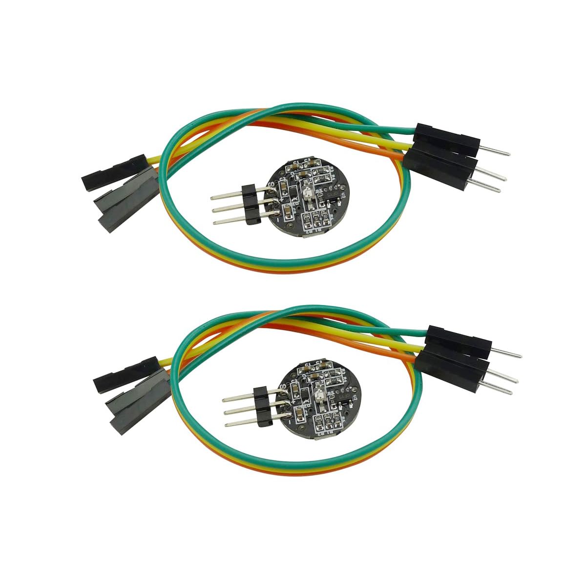 Aihasd 2PCS Pulssensor Herz Frequenz Sensor Modul mit Kabel für Arduino von Aihasd