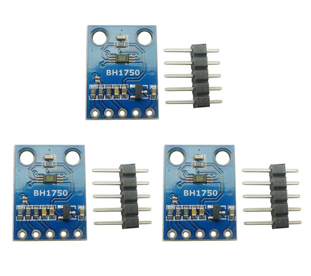 Aihasd 3 Stück GY-302 H1750 BH1750FVI Digitaler ichtintensitätssensor Detektor Modul Lichtstärke Beleuchtungsmodul Light Intensity Illumination Sensor Module 3V-5V Power kompatibel mit Arduino von Aihasd