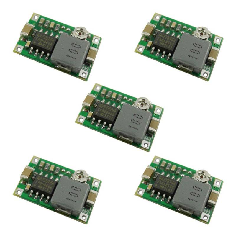 Aihasd 5 STÜCKE Step Down Converter DC-Spannungsregler 4,75-23V bis 1,0-17V Einstellbar Spannungsregler Netzteil Module von Aihasd