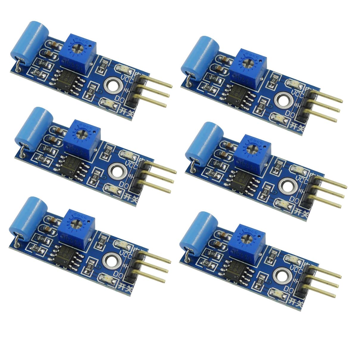 Aihasd 6PCS SW-420 Alarm Motion Sensor Module Vibrationsschalter für Arduino von Aihasd