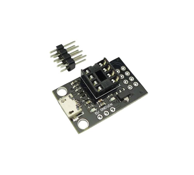 Aihasd MCU Micro USB Entwicklung Programmierer Board mit Pins For AATtiny13A ATtiny25 ATtiny45 ATtiny85 ATTINY85-20PU DIP-8 ATMEL von Aihasd