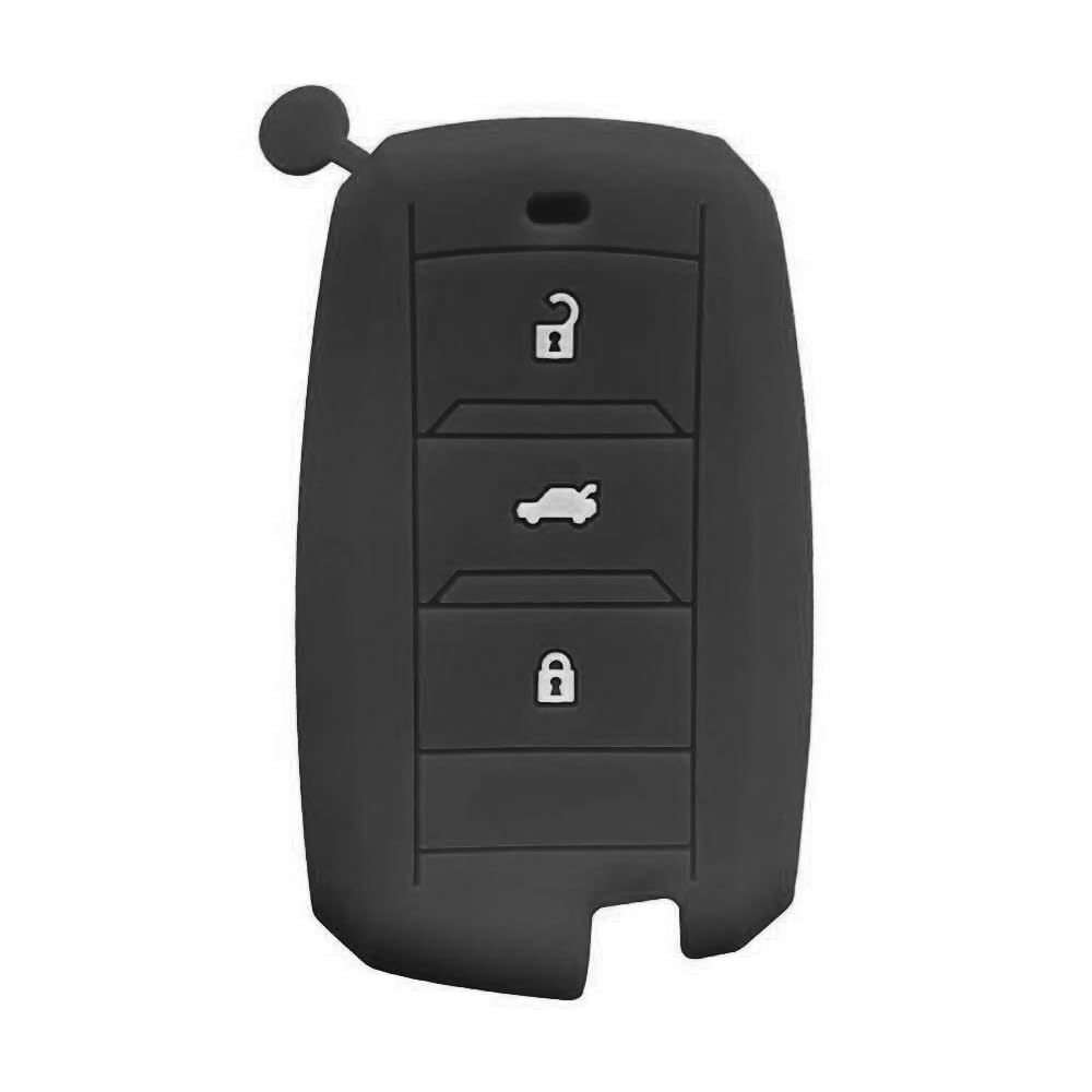 Aikchi für Changan Qiyuan Sport Utility Truck Autoschlüssel-Etui Silikon Autoschlüssel Shell Cover Remote Key Protector (Schwarz) von Aikchi