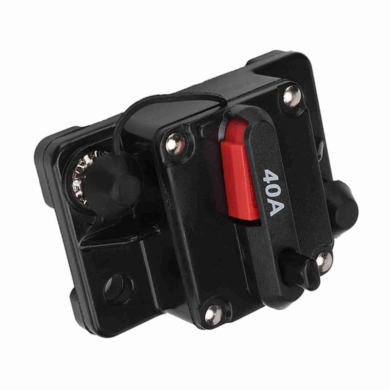 12 V 30 A 40 A 60 A Auto-Stereo-Audio-rücksetzbarer Inline-Leistungsschalter, Selbstwiederherstellungssicherung für den Schutz von Auto-Audio-Video-Systemen (40A) von Ailgely