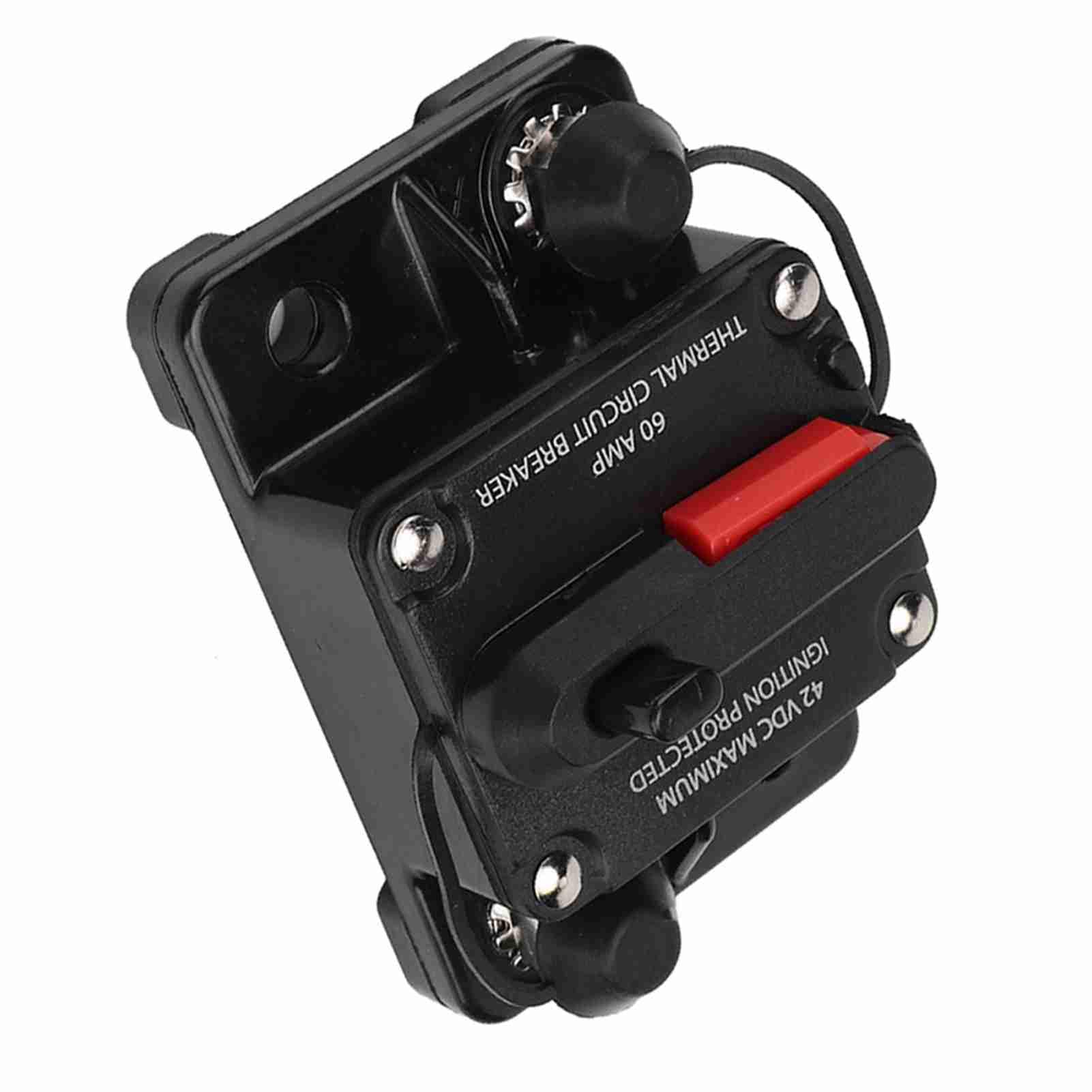 12 V 30 A 40 A 60 A Auto-Stereo-Audio-rücksetzbarer Inline-Leistungsschalter, Selbstwiederherstellungssicherung für den Schutz von Auto-Audio-Video-Systemen (60A) von Ailgely