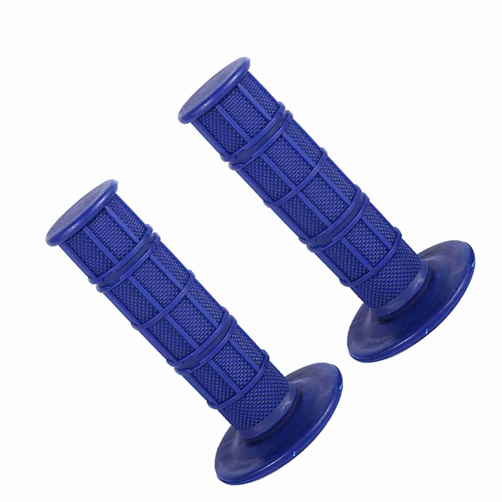 22 Mm 7/8 Silikon-Handgriffe mit Weichem Griff für Motorrad, Dirt Bike, Pit, Dekorativer Bunter Griff (Blau) von Ailgely