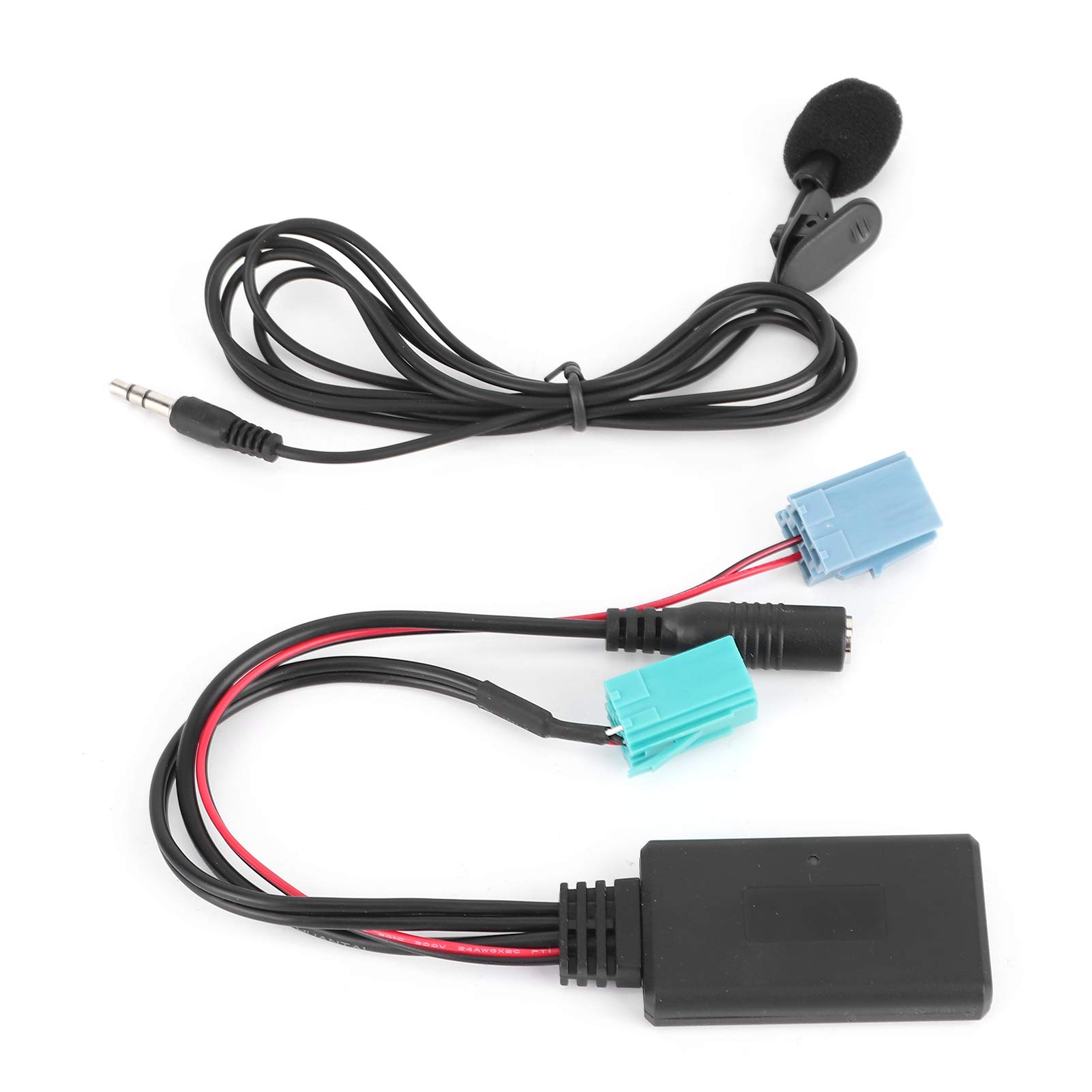 6Pin Audio Kabel Auto Stereo AUX IN Adapter mit Mikrofon Ersatz für für Clio Espace Megane von Ailgely