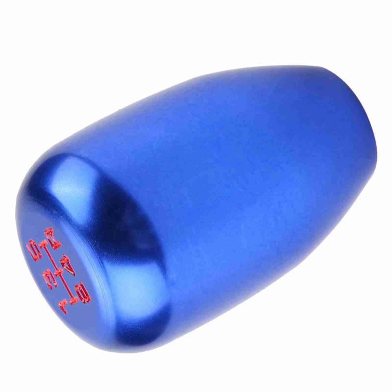 Auto 5 Gang Schaltknauf Schalthebel Stick mit 3 Adaptern 8/10/12 Mm Universal Metall Helle Farbe (Blau) von Ailgely