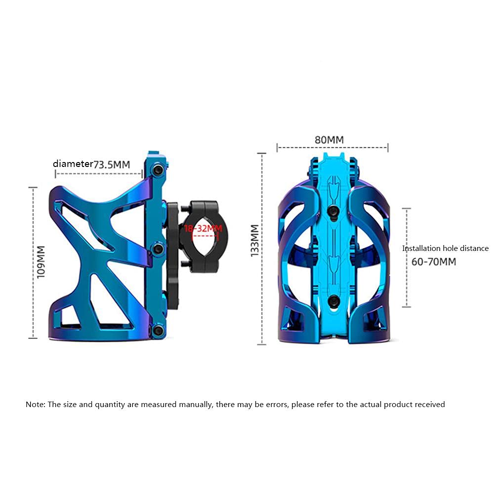 Fahrrad-Wasserbecherhalter, Leichter Becherkäfig aus Aluminiumlegierung mit Werkzeug, Robuste Getränkekäfige, Outdoor-Aktivitäten, Motorrad, MTB, Radfahren (Blau) von Ailgely