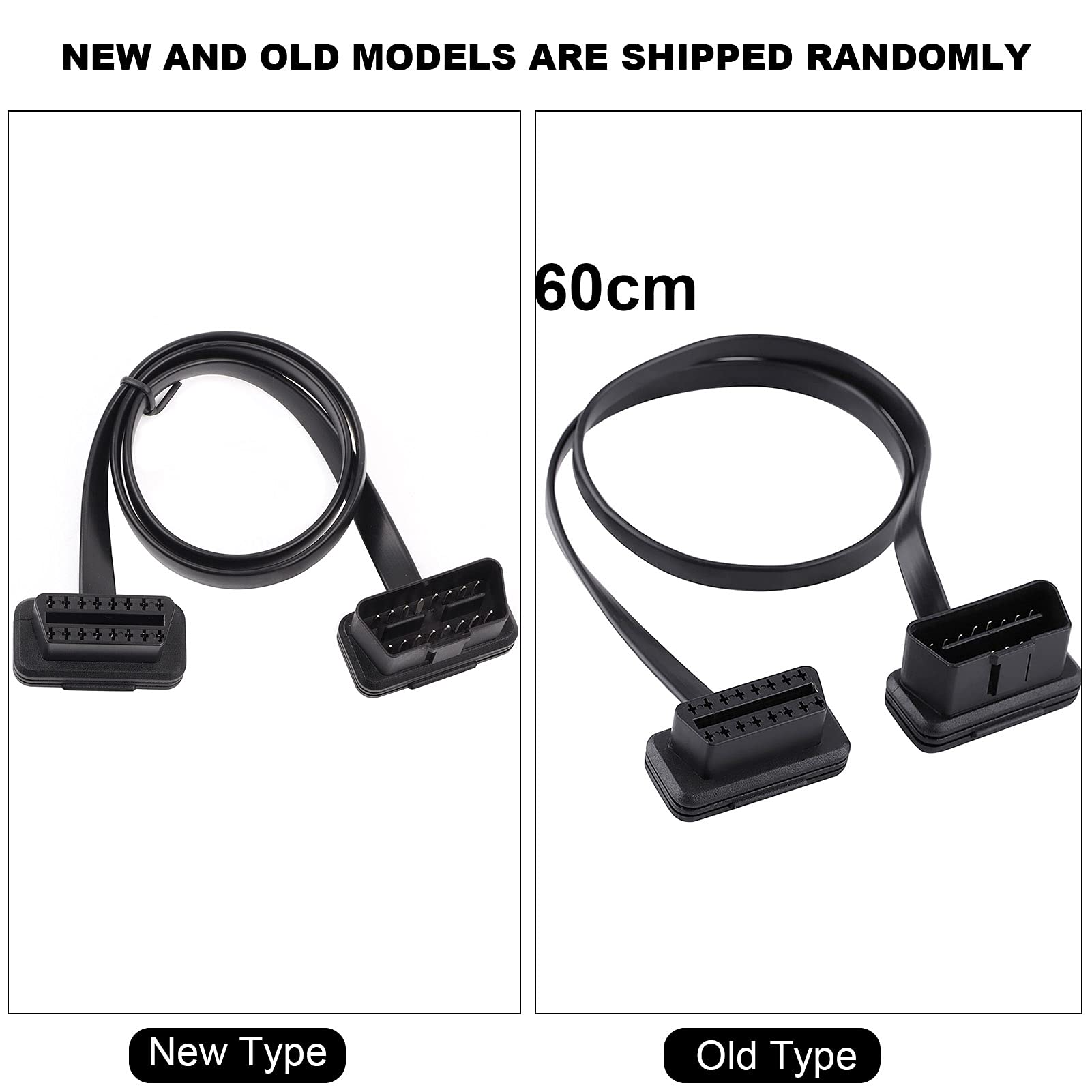 OBD2 16 Pin Stecker Buchse Verlängerungskabel für Diagnose Auto Auto (60CM) von Ailgely