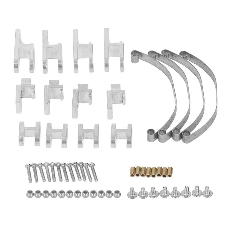 RC Blattfederaufhängung Blattfederaufhängung aus Aluminiumlegierung für WPL B4 24 1/16 RC Auto (Silber) von Ailgely