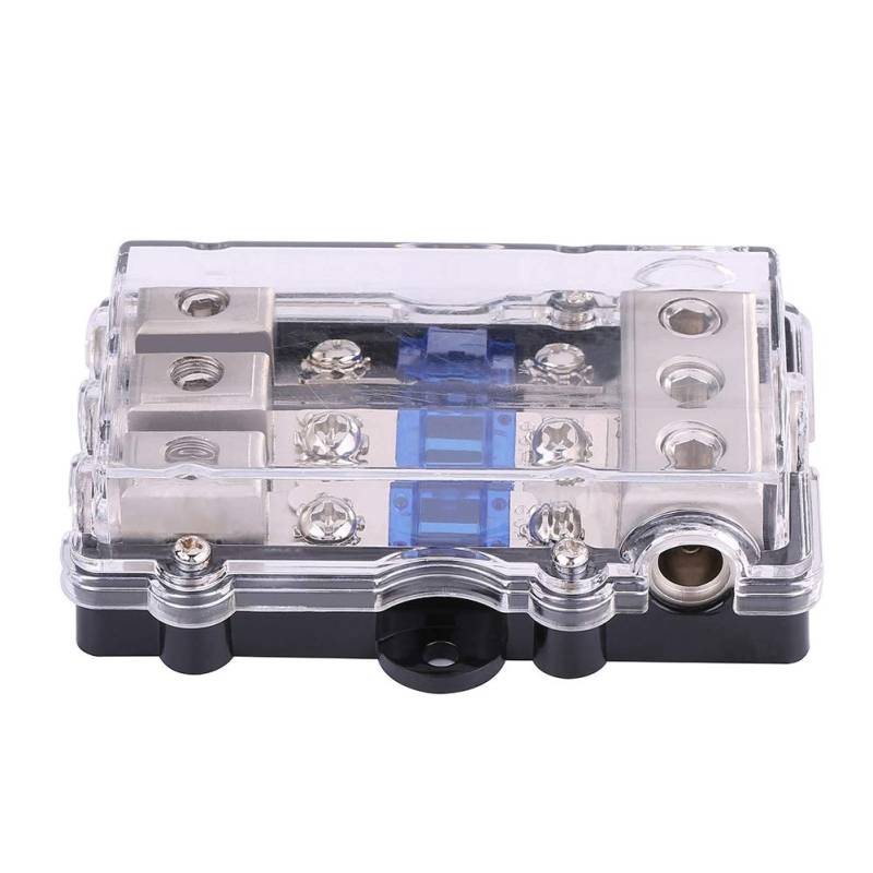 Universal 60A Auto Autofahrzeug Stereo Audio -Stromversicherungskastenhalter Block Hochleistungsschutzverbindung Schnitt Automatisch Bequem Staubdichtes Wasserdichte Universal von Ailgely