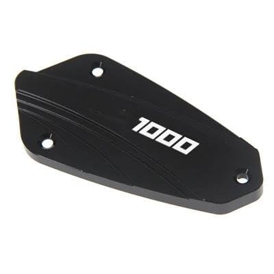 Aimazom Brems Abdeckung Zubehör Für KA&WASAKI Z1000 2010-2019 Motorrad-Vorderradbremsbehälter-Kupplungsflüssigkeitsdeckel(Schwarz) von Aimazom