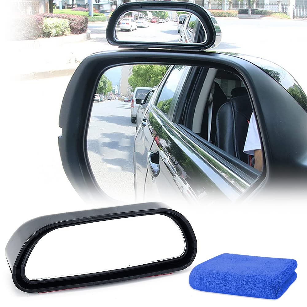 Toter Winkel Spiegel,2PCS HD Glas Weitwinkelspiegel für Autos Sicherheit Hilfsspiegel gebogene Spiegel für Universal Autos von Aimisite