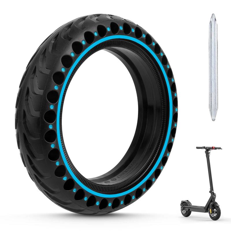 Ainiv Scooter Reifen, 8,5 Zoll Ersatzreifen mit 1 Montagewerkzeug, M365 Solid Tires, Elektro-Scooter Vollgummi Tyre, Pannensichere Vollgummireifen, Vollreifen für Xiaomi M365, 1S,Essential,Pro,Pro 2 von Ainiv