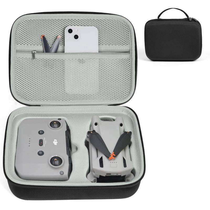 Ainiv Tragetasche für DJI Mini 3 Pro, wasserdichte Reise-Drohnenhülle, Eva-Aufbewahrungstasche, Portable Taschen Handtasche für DJI Mini 3 Pro Zubehör | RC-N1 Smart Controller und anderes Zubehör von Ainiv