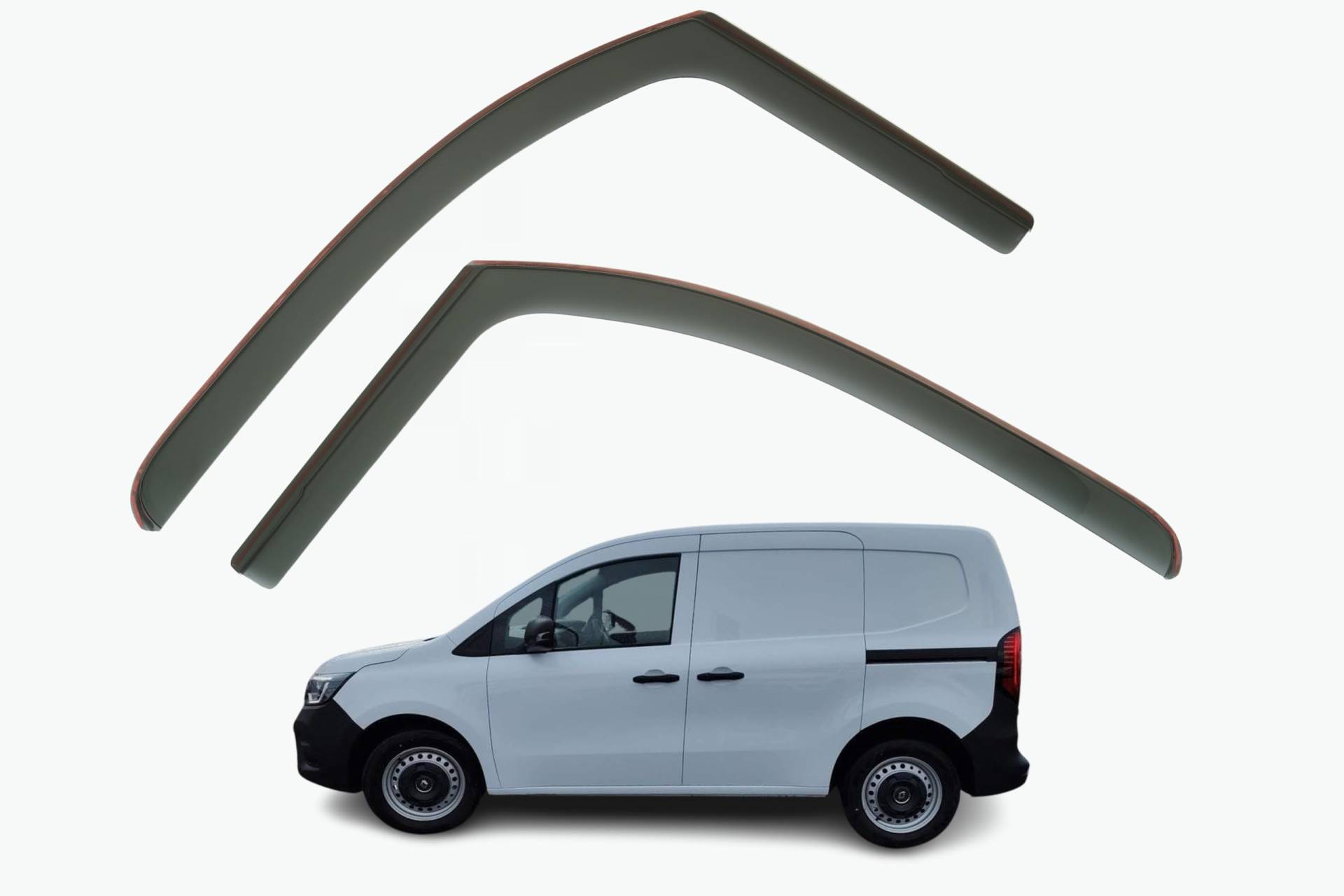 Set mit 2 Windabweisern, kompatibel mit Nissan Townstar, passend für Mercedes Benz Citan T-Klasse, passend für Renault Kangoo 2022 2023 2024 2025 2026 Modelle. von AirFlux