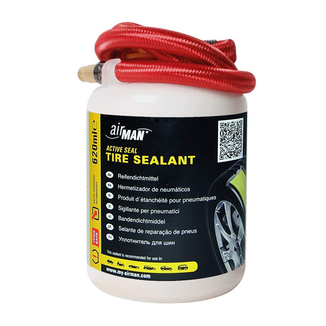 AirMan 64-010-013 Valve Through Sealant Reifendichtmittel, 620 ml von AirMan