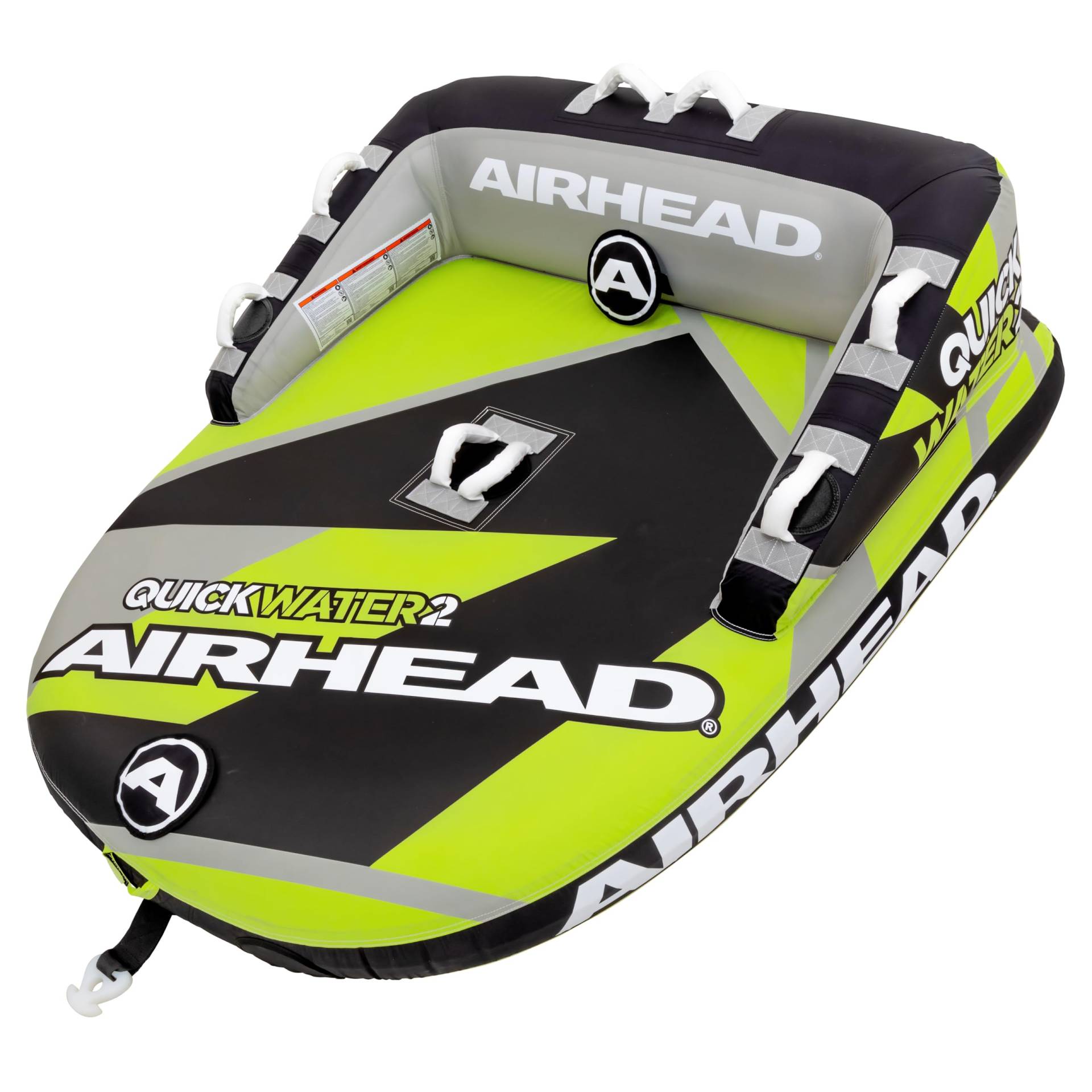 AIRHEAD AHT50187YBK Quick Water 2-Rider Abschleppschlauch, Gelb/Schwarz von Airhead