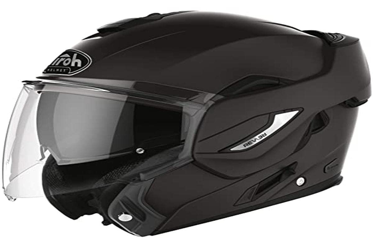 AIROH Unisex – Erwachsene REV 19 Helmet, Color Black MATT, XS von MOTOTOPGUN