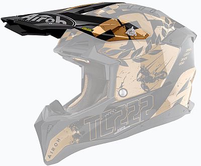 Airoh Aviator 3 Legend TC222, Helmschirm - Schwarz/Gold von Airoh