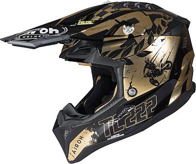 Airoh Aviator 3 The Legend, Motocrosshelm - Schwarz/Gold - L von Airoh