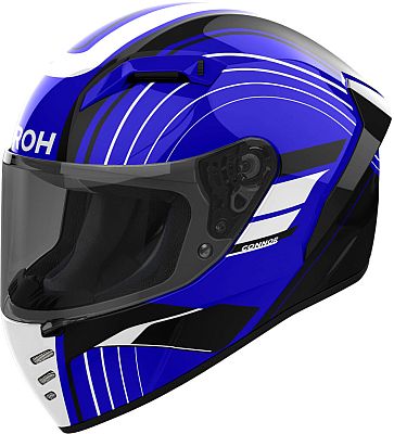 Airoh Connor Achieve, Integralhelm - Blau/Schwarz/Weiß - M von Airoh