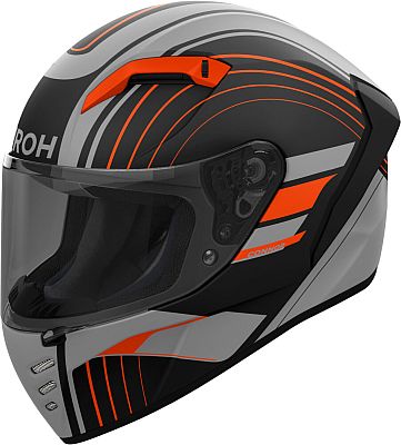 Airoh Connor Achieve, Integralhelm - Matt Grau/Schwarz/Neon-Orange - L von Airoh