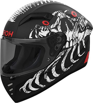 Airoh Connor Myth, Integralhelm - Matt Schwarz/Weiß/Rot - XL von Airoh