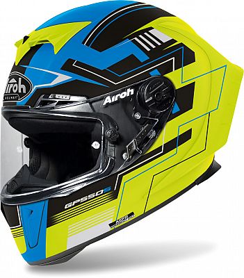 Airoh GP 550 S Challenge, Integralhelm - Matt Neon-Gelb/Blau/Schwarz - L von Airoh