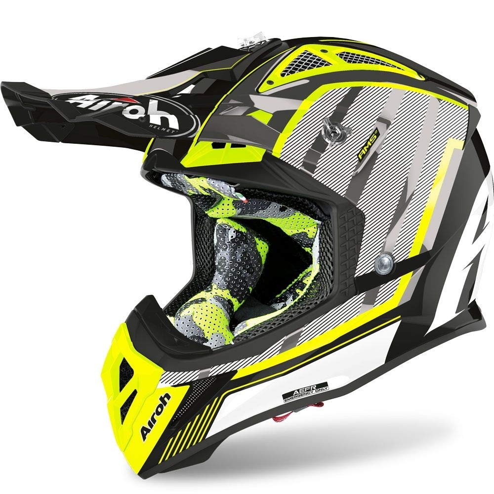 Airoh HELMET AVIATOR 2.3 AMS2 GLOW CHROME YELLOW XL von Airoh