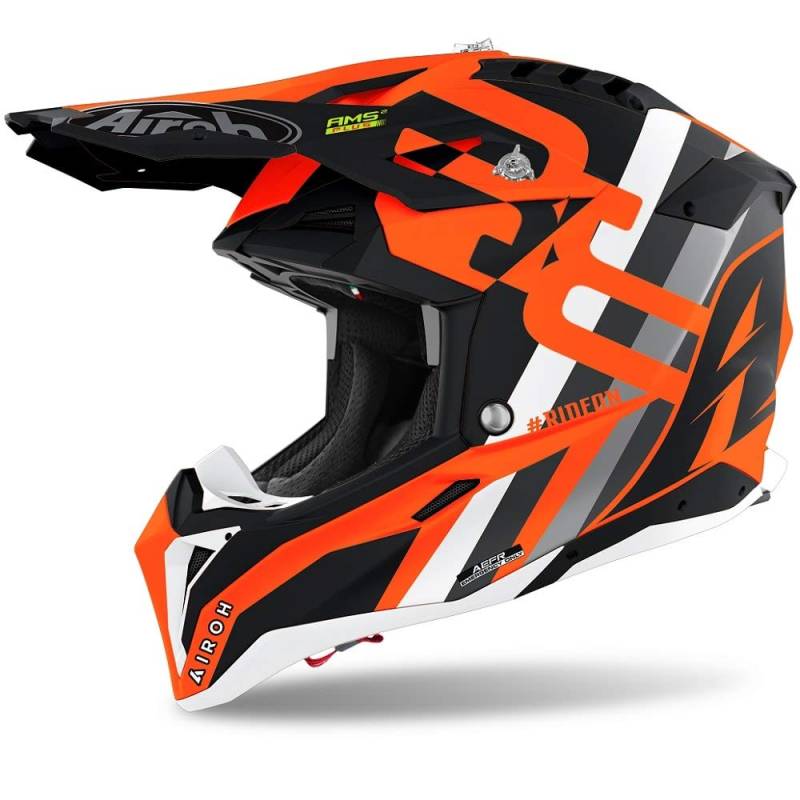 Airoh Helmet Aviator 3 Rainbow Orange Matt L von Airoh