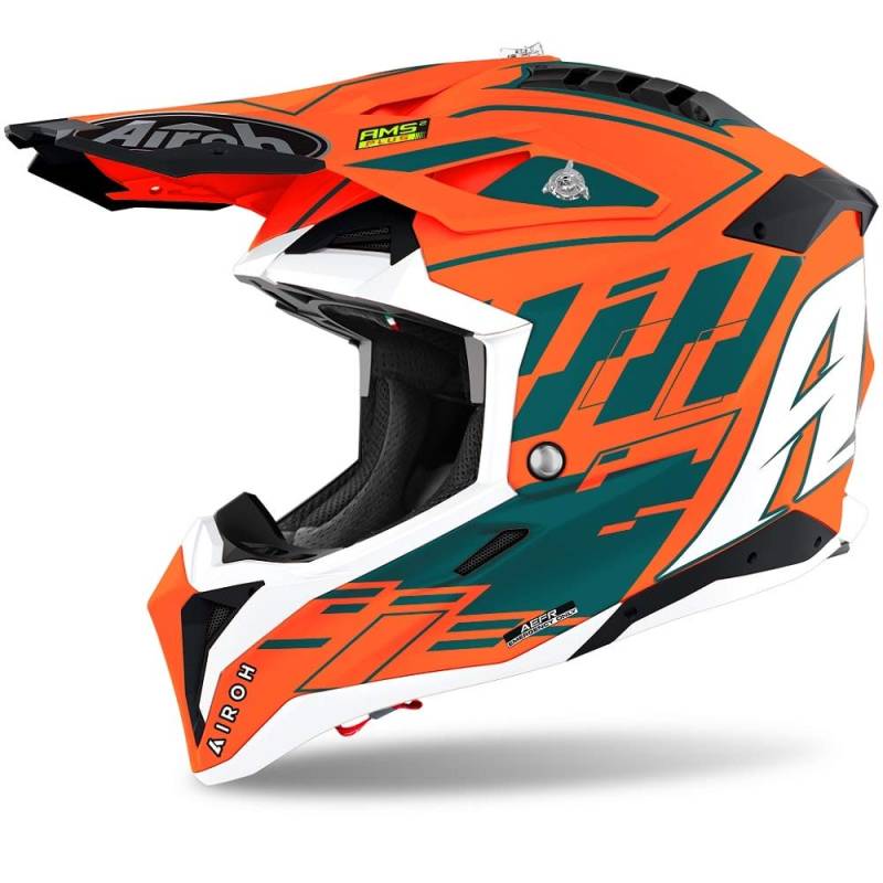 Airoh Helmet Aviator 3 Rampage Orange Gloss Xl von Airoh