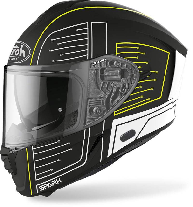 Airoh Helmet Spark Cyrcuit Black Matt Xxl von MOTOTOPGUN