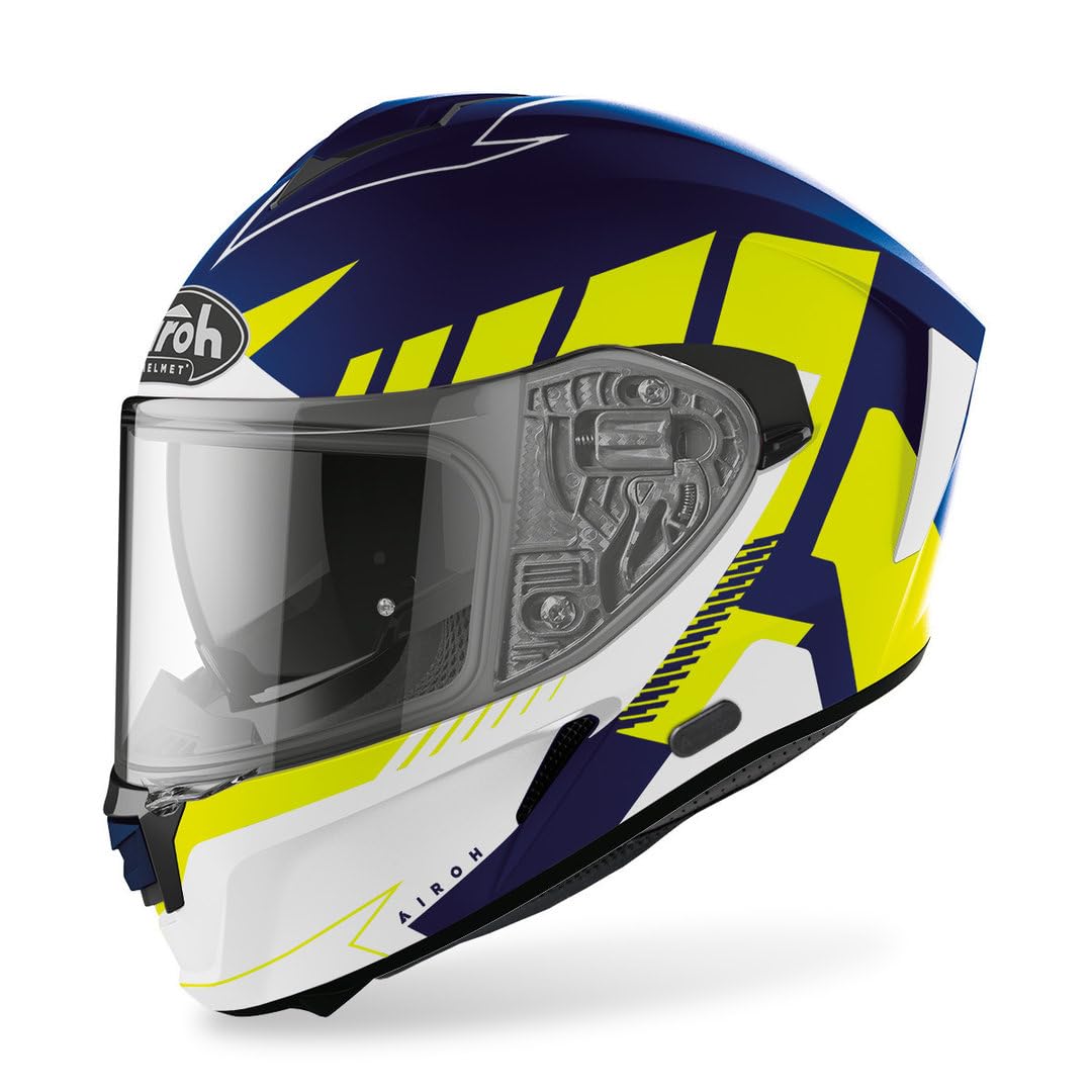 Airoh Helmet Spark Rise Blue/Yellow Matt von Airoh