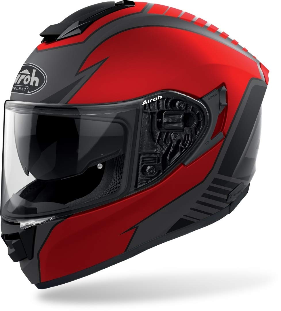 Airoh Helmet St501 Type Red Matt M von MOTOTOPGUN