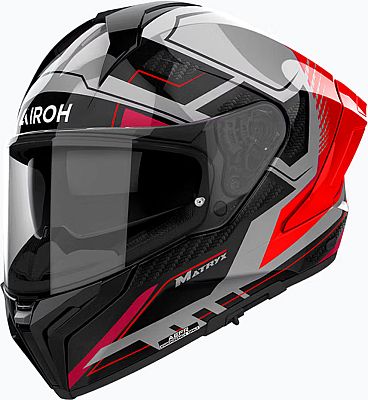 Airoh Matryx Rocket, Integralhelm - Grau/Rot/Schwarz - XS von Airoh