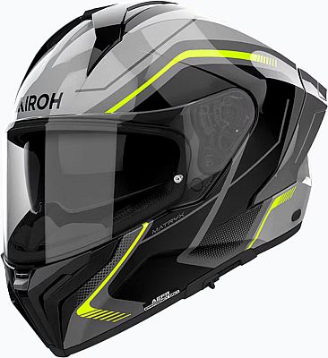 Airoh Matryx Wide, Integralhelm - Schwarz/Grau/Neon-Gelb - L von Airoh