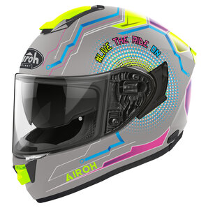 Airoh ST 501 Power Matt Integralhelm Grau Gelb Blau Pink von Airoh