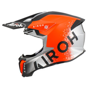 Airoh Twist 2.0 Bit Crosshelm Grau Orange Schwarz von Airoh