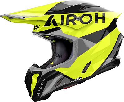 Airoh Twist 3 King, Motocrosshelm - Neon-Gelb/Schwarz/Grau - XS von Airoh