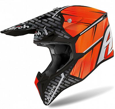 Airoh Wraap Idol, Motocrosshelm - Matt Orange/Schwarz/Grau - XL von Airoh