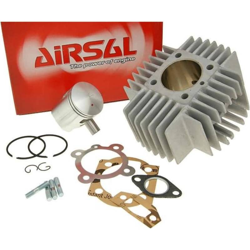 Zylindersatz zylinderkit airsal sport 65,4ccm 44mm für puch automatik, x30 mit kurzen kühlrippen as24800 von Airsal