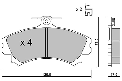 AISIN BPMI-1003 Bremsbeläge von Aisin