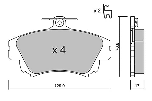 AISIN BPMI-1006 Bremsbeläge, Set of 4 von Aisin