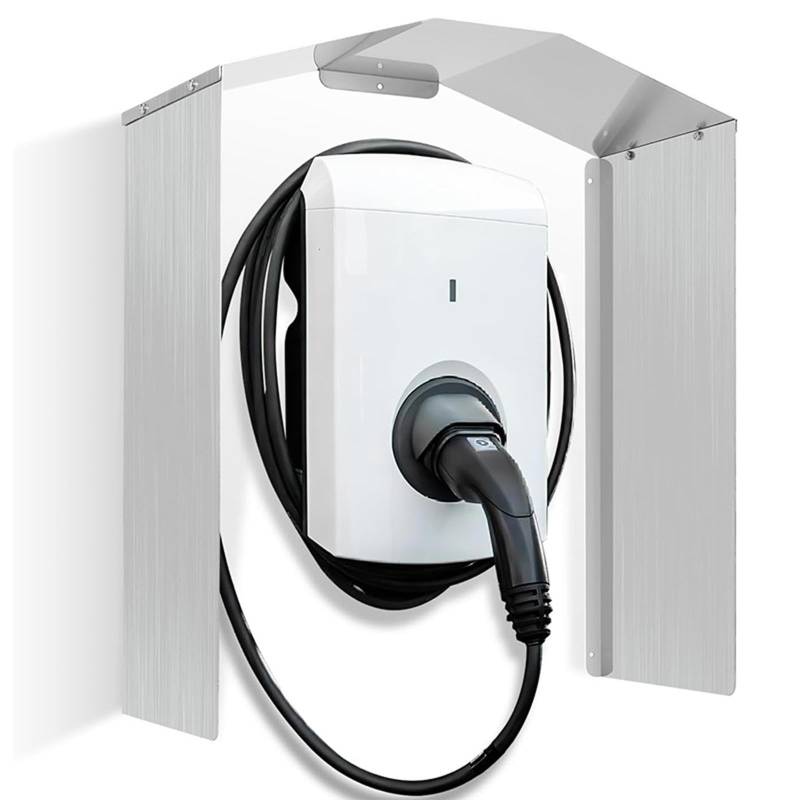 Aisny Wallbox Wetterschutz, Überdachung für Elektroauto Ladestation Wetterschutzdach Ladesäule Regenschutz Sonnenschutz Aluminium Wallbox für E-Auto Solide und Dauerhaft von Aisny