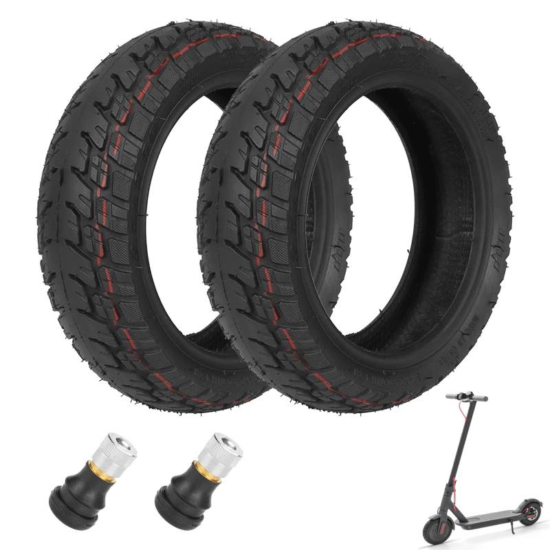 Ersatzräder Offroad Reifen, 9,5 Zoll 9,5 * 2,5 Tubeless Off-Road Reifen für NIU KQI3/Pro/Max Elektroroller Zubehör Vorne Hinten Verschleißfester Vakuumreifen Rutschfeste Dicke Reifen (Paar) von Aisny