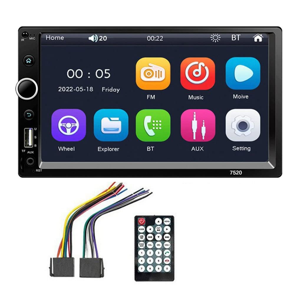 Aiwjeakh Auto-Player, LED-Auto-Player, Schwarzer Player, 7-HD-Autoradio, Multimedia-MP5-Player, Auto-Audio, 7520 Common Standard (Keine Unterstützung für Carplay) von Aiwjeakh